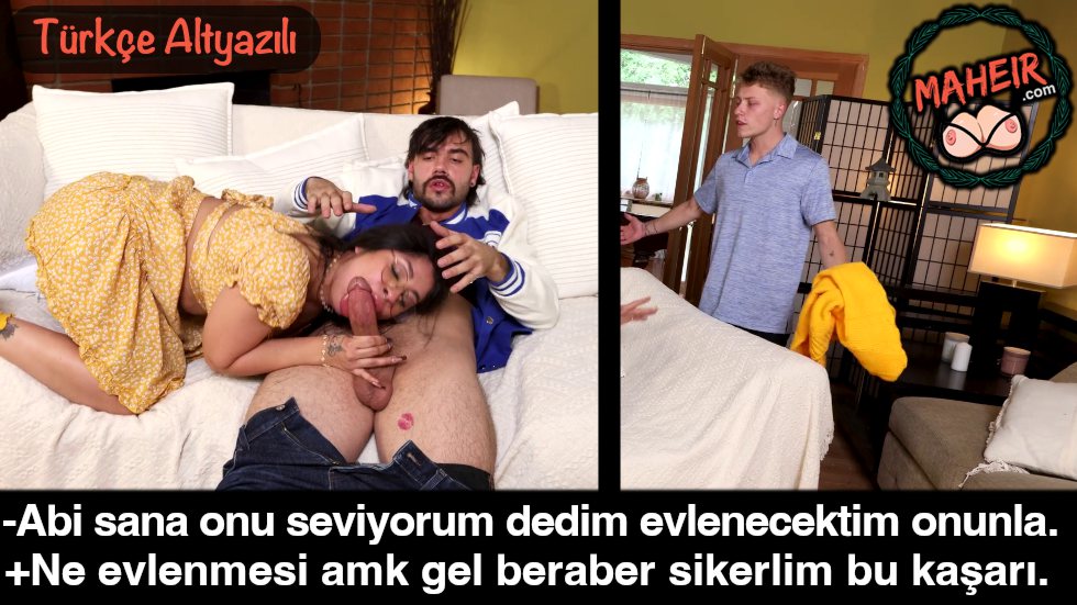 Erkek Kardeşinin Eve Getirdiği Hatuna Çöktü Götten Sapladı