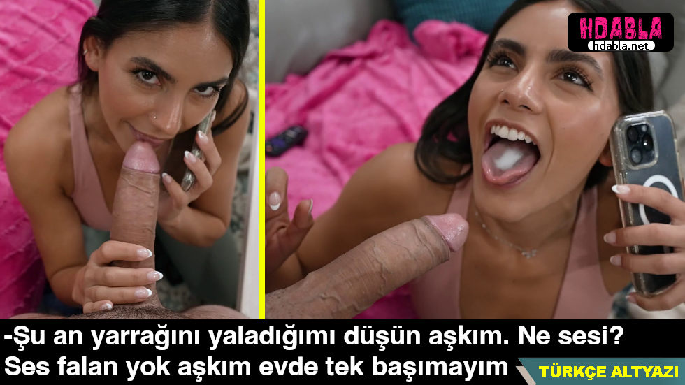 Ablam telefonda erkek arkadaşıyla sexting yaparken Bana sakso çekti